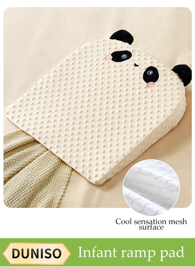 Baby Ramp Pad, Nursing Pillow, Anti-Vomiting Feeding Baby Pillow, Toddler Feeding Pillow, Sleeping Nursing Pillow, Children's Neck Support，Baby Nursing Crib Wedge Sleep Pillow