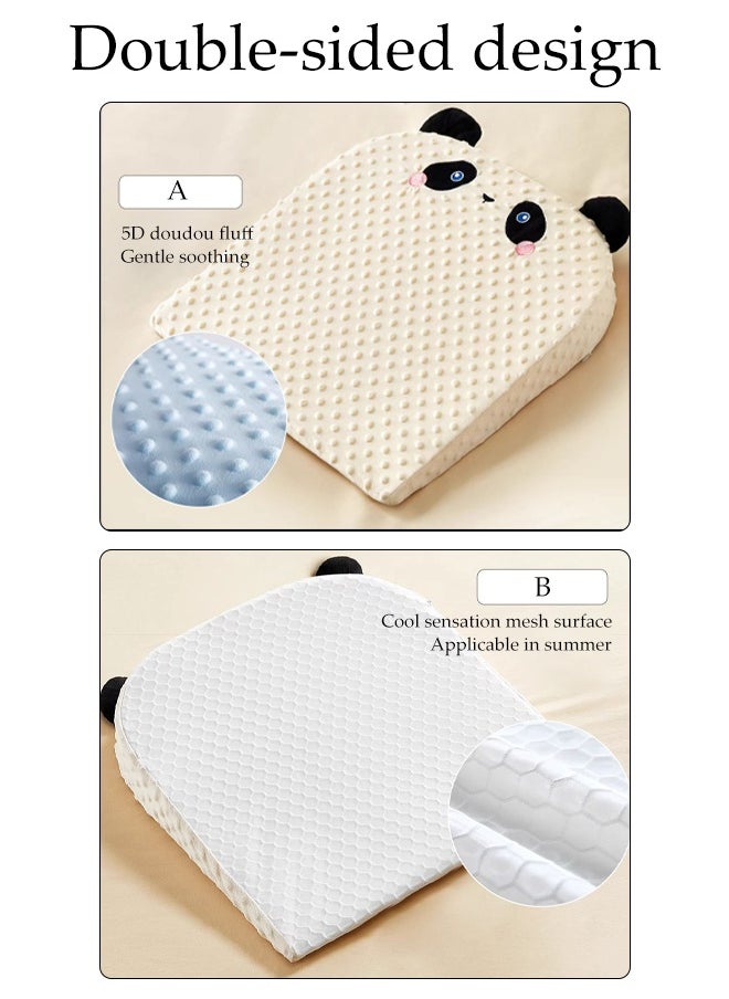 Baby Ramp Pad, Nursing Pillow, Anti-Vomiting Feeding Baby Pillow, Toddler Feeding Pillow, Sleeping Nursing Pillow, Children's Neck Support，Baby Nursing Crib Wedge Sleep Pillow