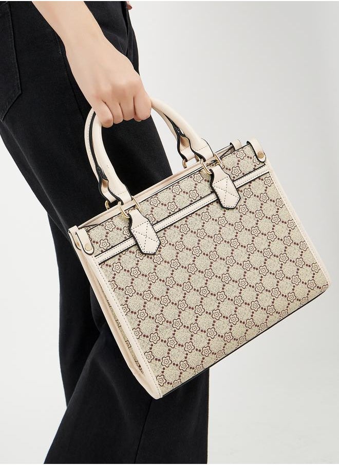 Printed Tote Bag with Card Holder