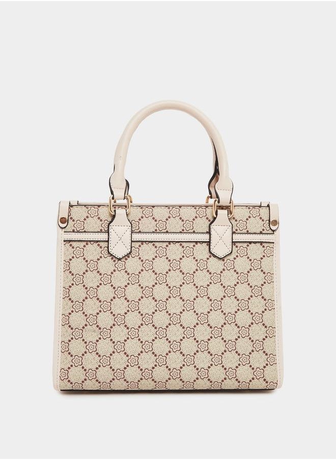 Printed Tote Bag with Card Holder