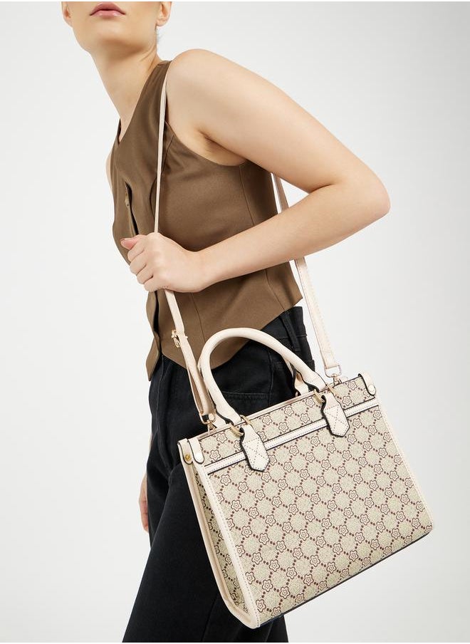 Printed Tote Bag with Card Holder