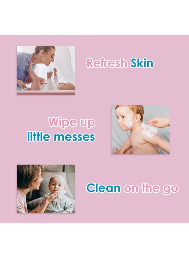 Cool & Cool Baby Wipes 40’s (Pack of 24)-Alcohol Free, Paraben Free, Vitamin E, Aloe Vera, Ultra Soft & Gentle for Sensitive & Delicate Skin - 960 Wipes
