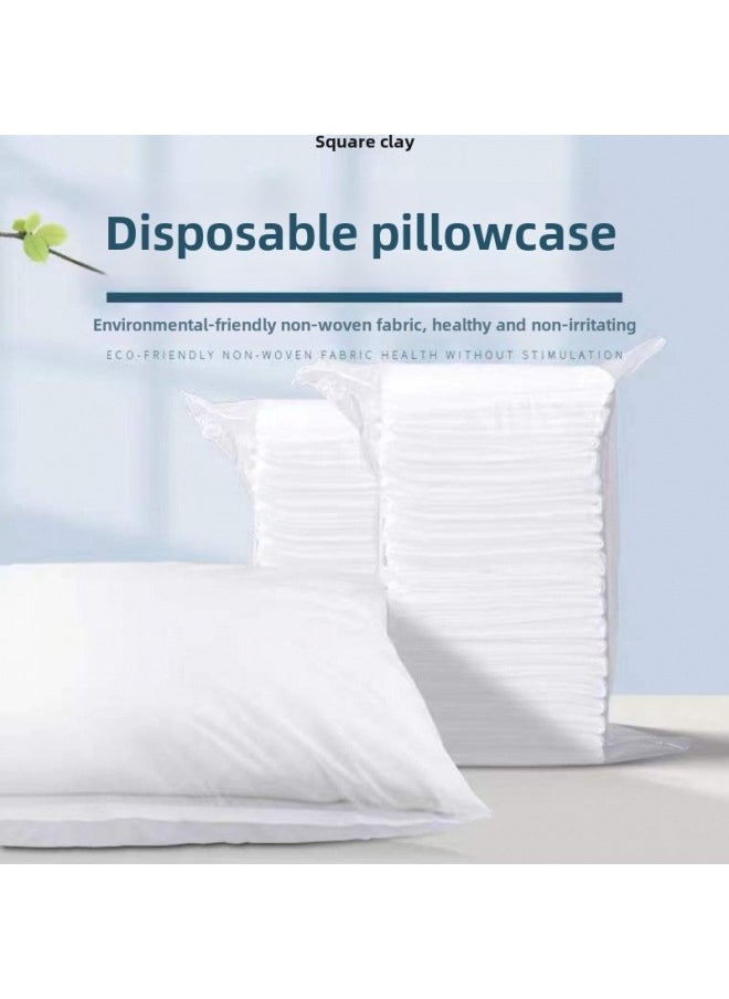 Disposable Pillowcase Sterile Household Pillow Cushion Towel Hospital Bed Pillow Towel Travel Hotel Pillowcase-Color:100 Disposable Pillowcases [single Fold]