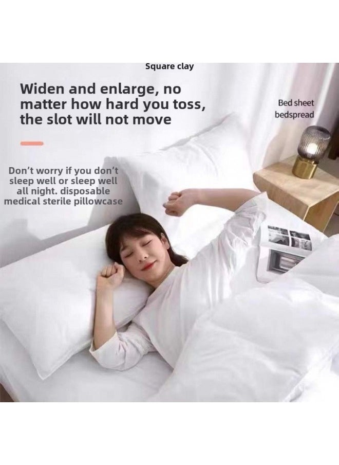 Disposable Pillowcase Sterile Household Pillow Cushion Towel Hospital Bed Pillow Towel Travel Hotel Pillowcase-Color:100 Disposable Pillowcases [single Fold]