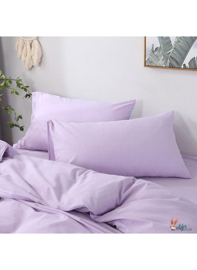 Extra Large Pillowcase Large 60x 90 Extra Large Widened Cushion Cover Pair For Adults Simple Pure Cotton-Color:Kyoto Gray (pair Of Pillowcases)-Specifications:47cmx74cm