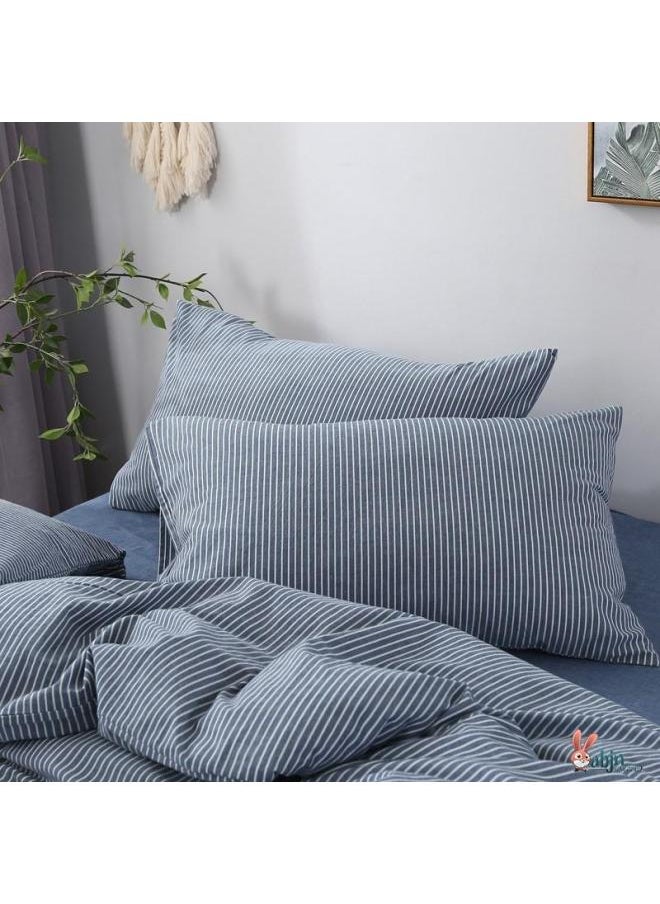 Extra Large Pillowcase Large 60x 90 Extra Large Widened Cushion Cover Pair For Adults Simple Pure Cotton-Color:Kyoto Gray (pair Of Pillowcases)-Specifications:30cmX50cm