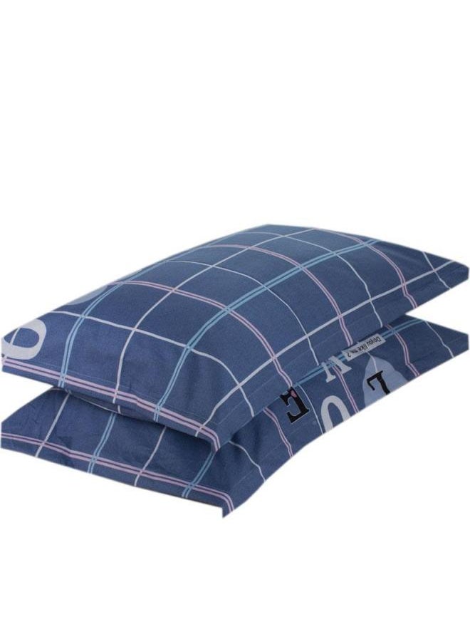 Large Pillowcase Cotton 100 Cotton Pair Pack 48cm X 74cm Large Size 50x 80 Small Size 35x 55 Pillowcase Span-Color:Pair Of Peony Purple Pillowcases-Specifications:30cmX50cm