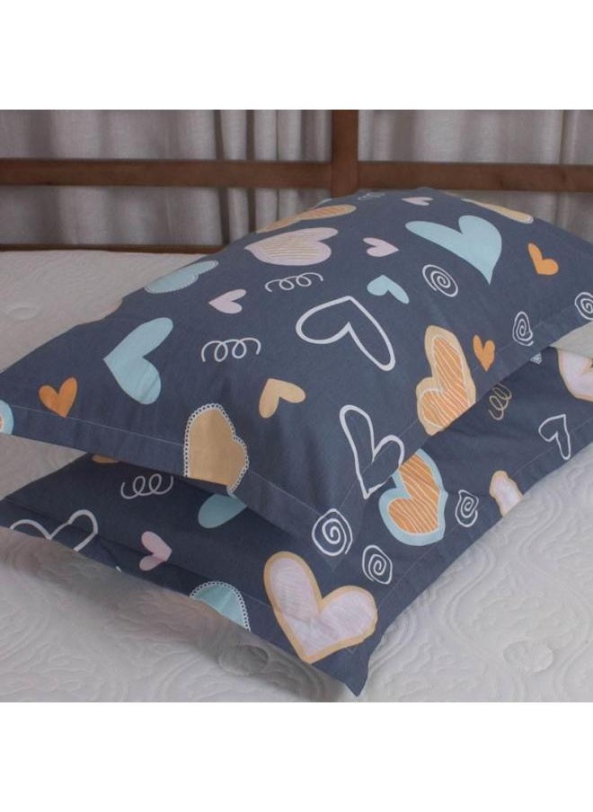 Large Pillowcase Cotton 100 Cotton Pair Pack 48cm X 74cm Large Size 50x 80 Small Size 35x 55 Pillowcase Span-Color:Pair Of Peony Purple Pillowcases-Specifications:30cmX50cm