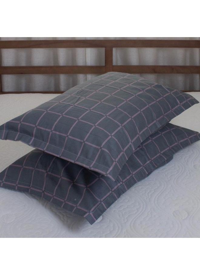 Large Pillowcase Cotton 100 Cotton Pair Pack 48cm X 74cm Large Size 50x 80 Small Size 35x 55 Pillowcase Span-Color:Pair Of Peony Purple Pillowcases-Specifications:30cmX50cm