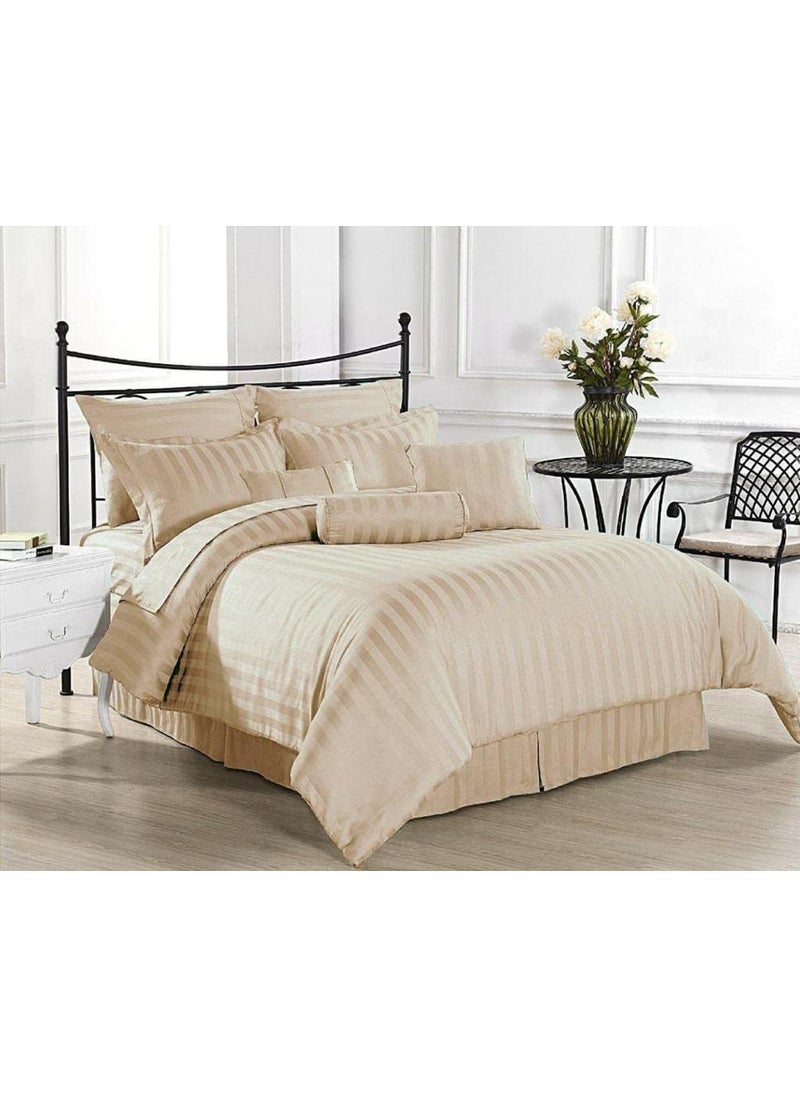 Castiqa Polycotton Fabric Elegant Looks Queen Size 90x90 inch Bedsheet with 2 Pillow Covers Perfect for Double Bed