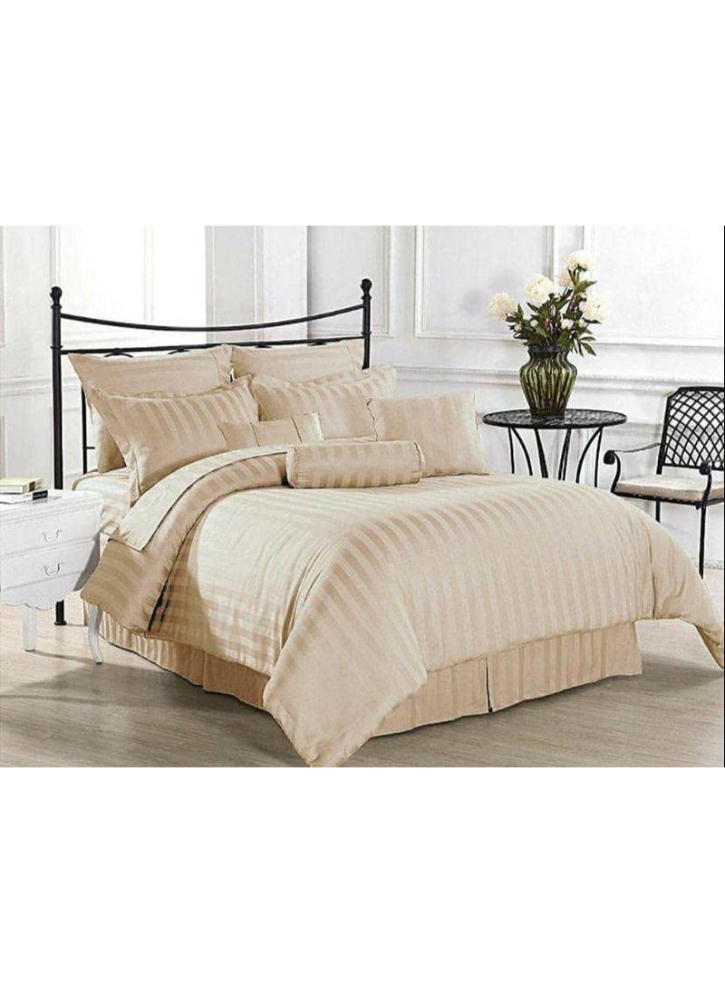 Castiqa Polycotton Fabric Elegant Looks Queen Size 90x90 inch Bedsheet with 2 Pillow Covers Perfect for Double Bed