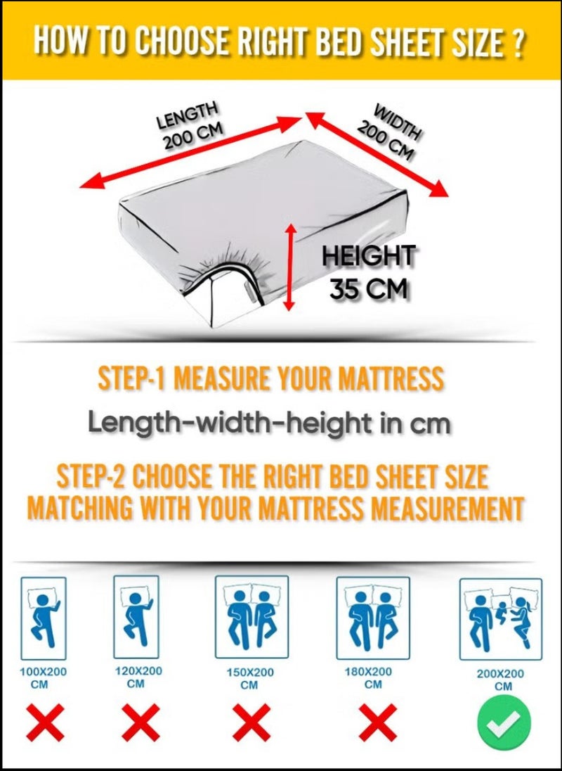 Black Striped King Bed Sheet Sets Cotton 3 Piece Set Deep Pocket 200x200+35cm