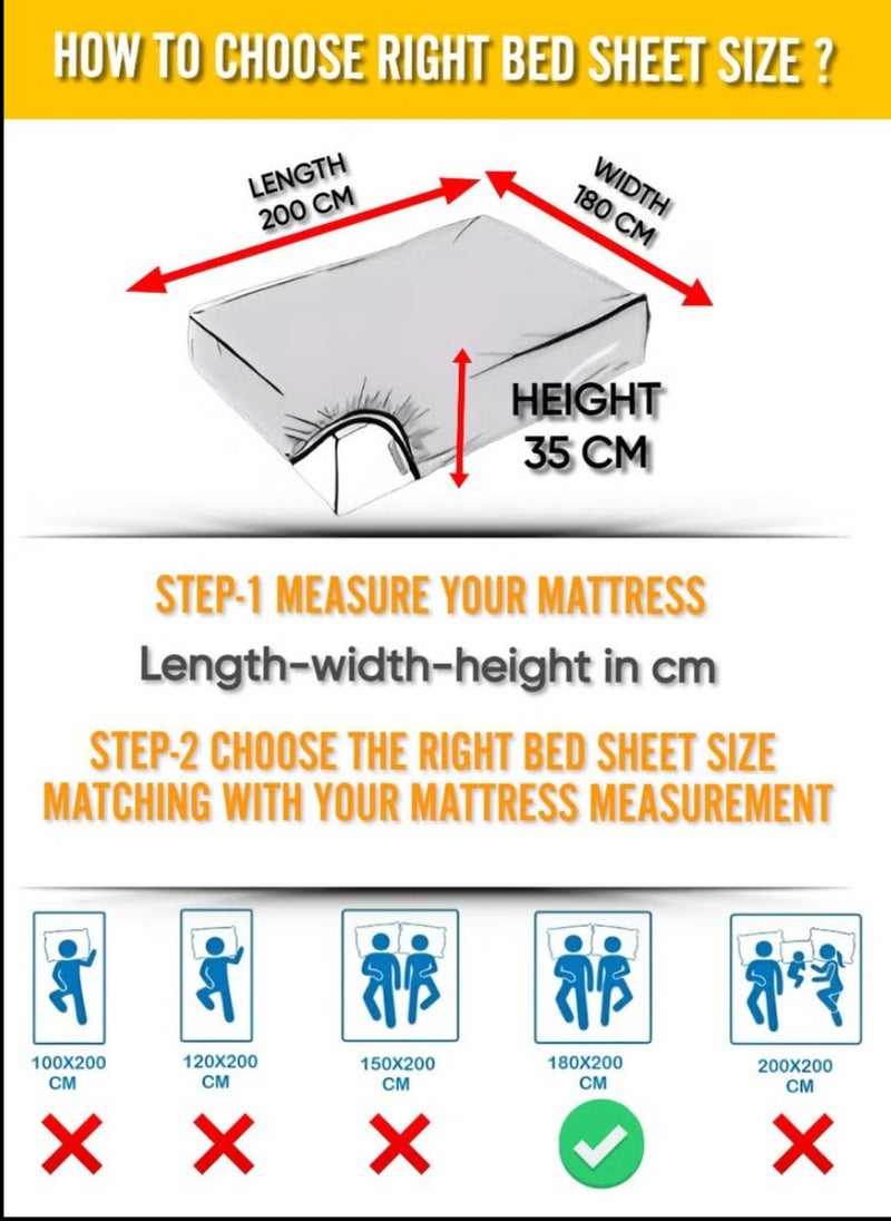 Black Striped Queen Bed Sheet Sets Cotton 3 Piece Set Deep Pocket 180x200+35cm