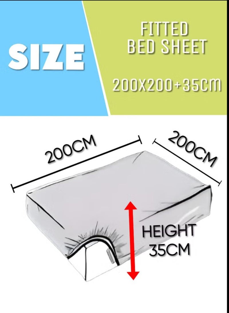 Black Striped King Bed Sheet Sets Cotton 3 Piece Set Deep Pocket 200x200+35cm