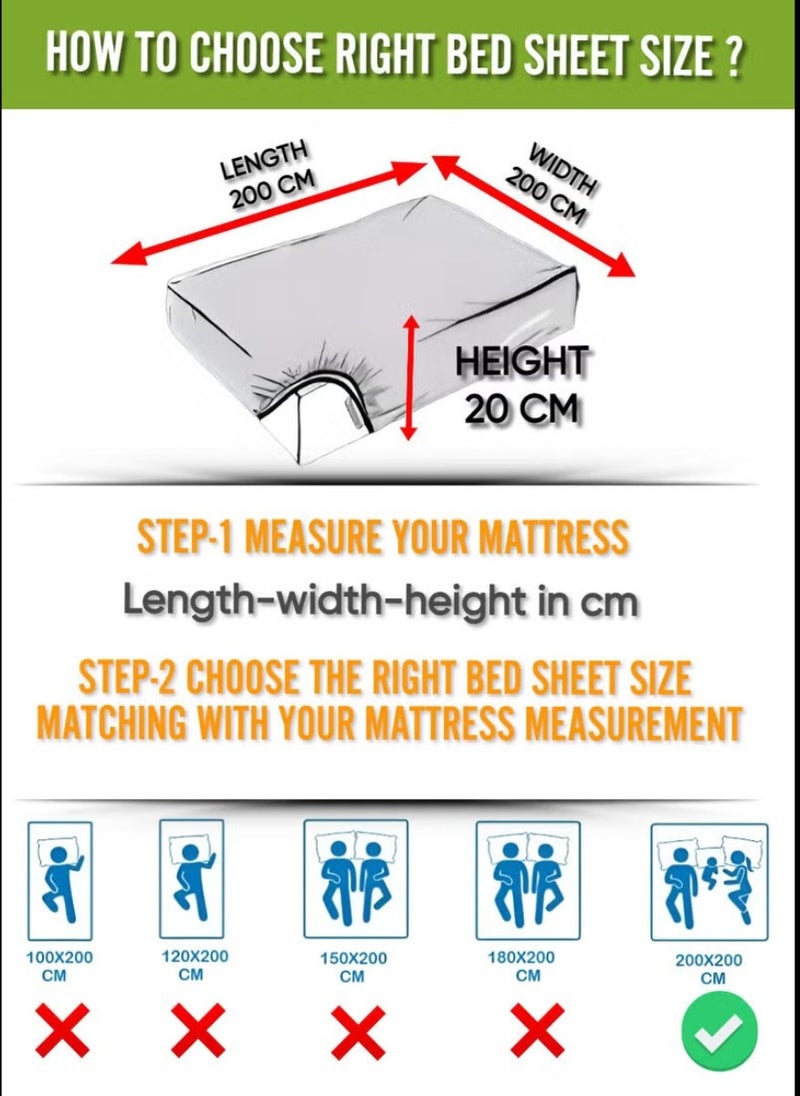 Black Striped King Bed Sheet Sets Cotton 3 Piece Set Deep Pocket 200x200+20cm