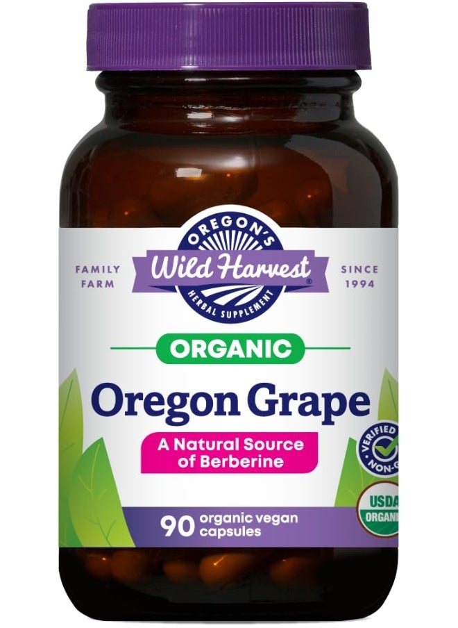 , Certified Organic Oregon Grape, Berberine Supplement, 1140 mg, 90 Count