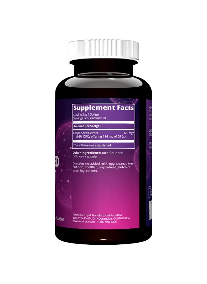 Nutrition Grape Seed Extract | Circulation | Antioxidants | Anti-agning | Gluten Free + Vegan | 100 Servings