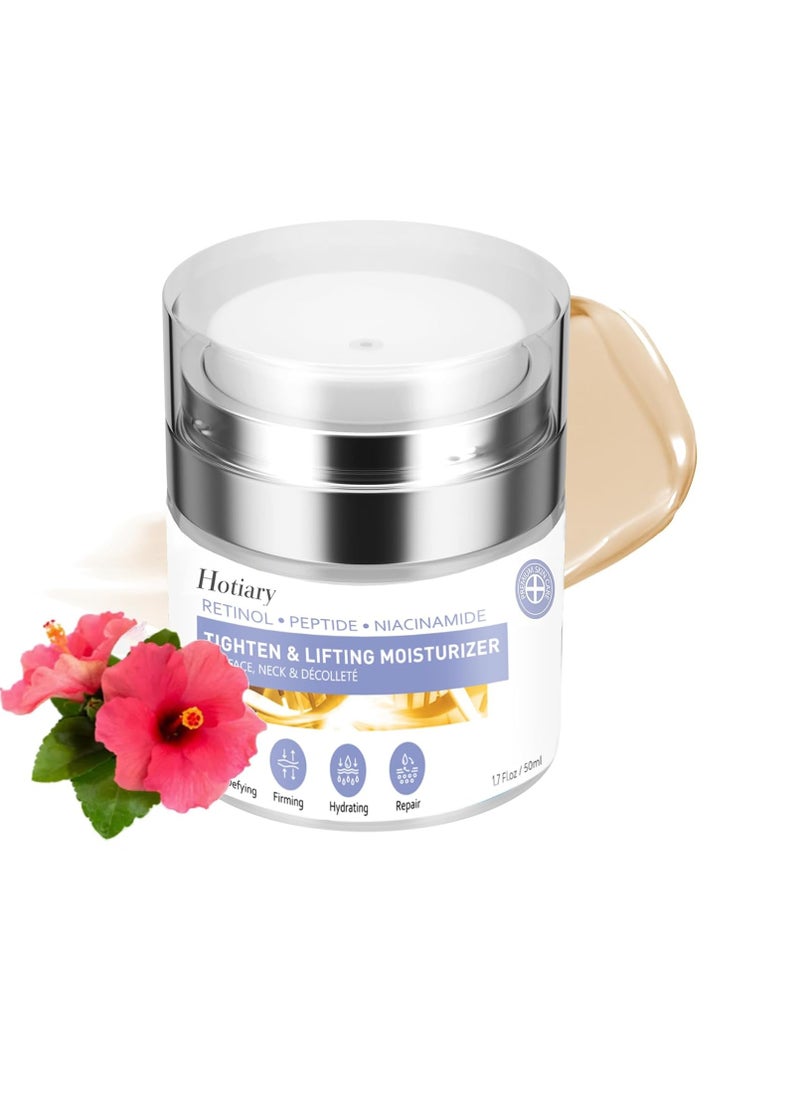 Advanced Neck Firming Cream, Tighten & Lift Moisturizer for Face Neck Chest, Anti-aging Neck Creams for Sagging, Christmas Thanksgiving Gift for Women (Retinol Peptide Niacinamide, 1.7 fl oz)