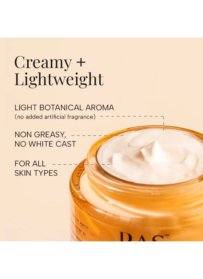 Luxury Oils Super Charge Day Cream with Multivitamin SPF 30 PA++++ Goji Berry & Ceramides | Moisturizer for Glowing Skin with 72HR Hydration | Protection from UVA & UVB | Luxury Skincare | 8gm