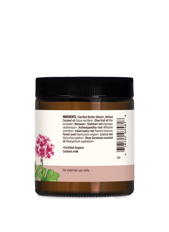 Banyan Botanicals Beauty Balm - USDA Certified Organic, 4 oz - Shatavari & Rose Geranium to Moisturize & Soften Skin