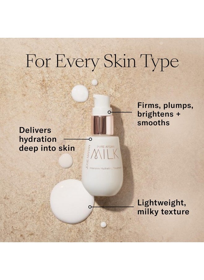 Josie Maran Hyrdating Serum with Argan Oil Micro-Droplets - Pure Argan Milk Intensive Hydrating Treatment - The First Step in Skin Prep - Maxamize the Benefits of All Your Skincare (1 Fl Oz)
