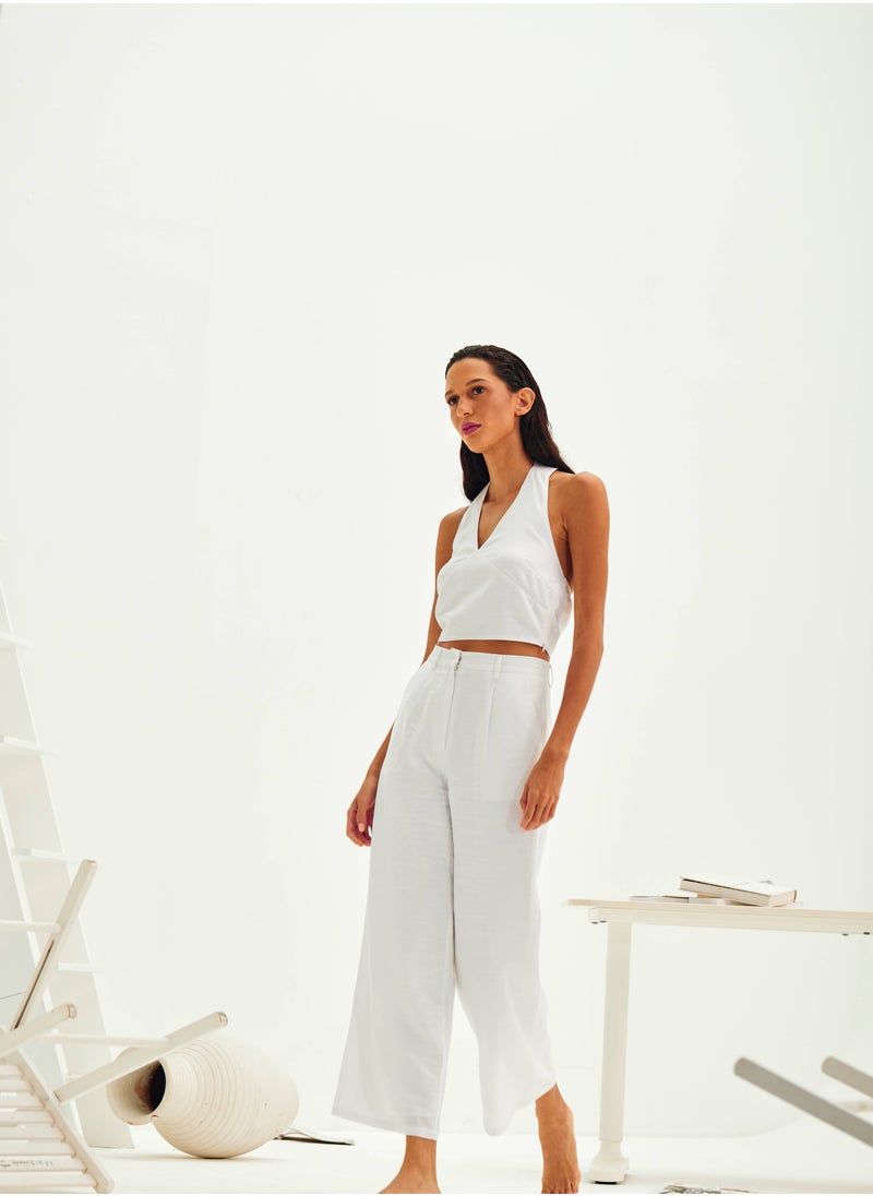 Ashita Fernandes Abigail Plain Linen Pants