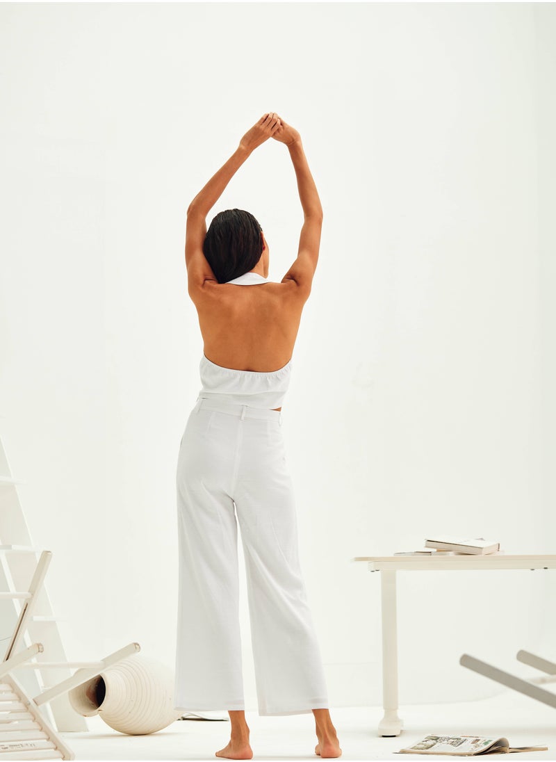 Ashita Fernandes Abigail Plain Linen Pants