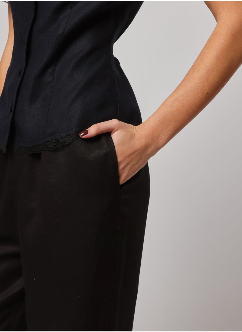 Ashita Fernandes Tara Trouser - Effortless Elegance in Linen