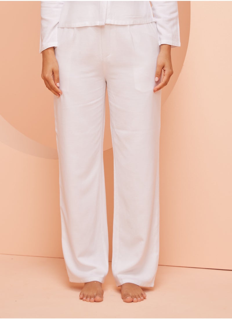Ashita Fernandes Pleated Linen Pants Set