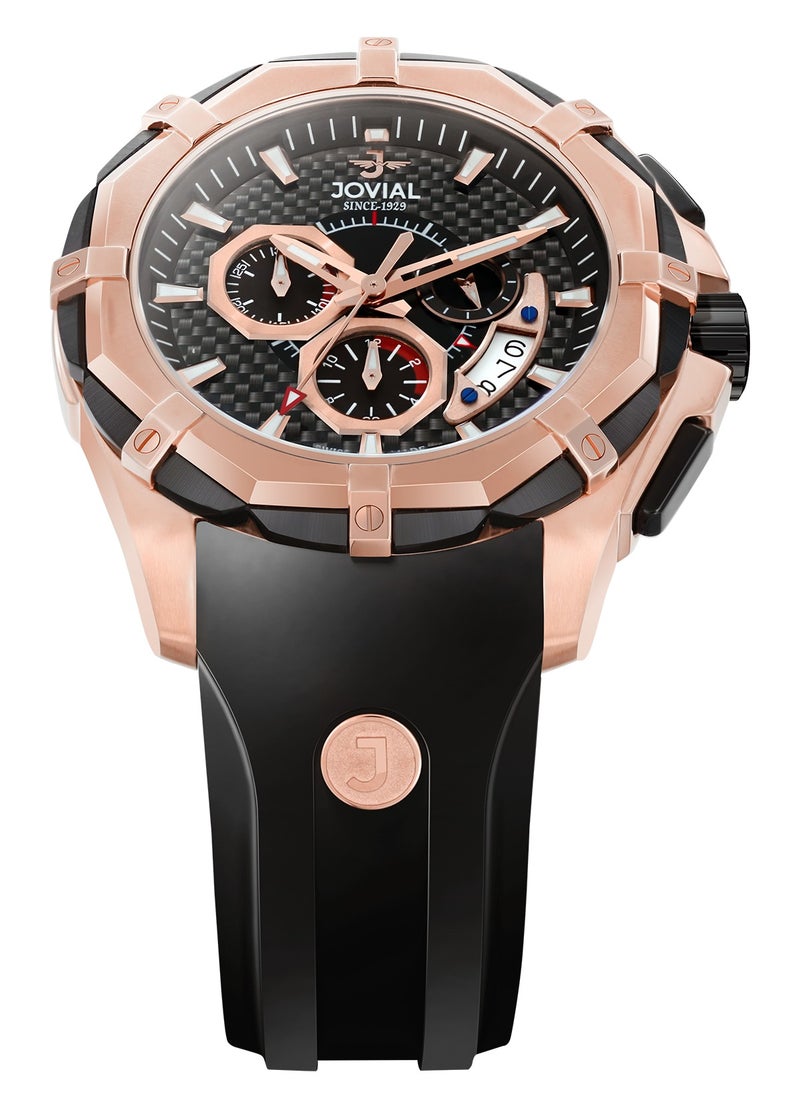 JOVIAL  12005GRRC13, Chronograph ,NOVAPRIME: a bold fusion of precision, elegance, and cutting-edge Swiss craftsmanship, designed for those who command time.