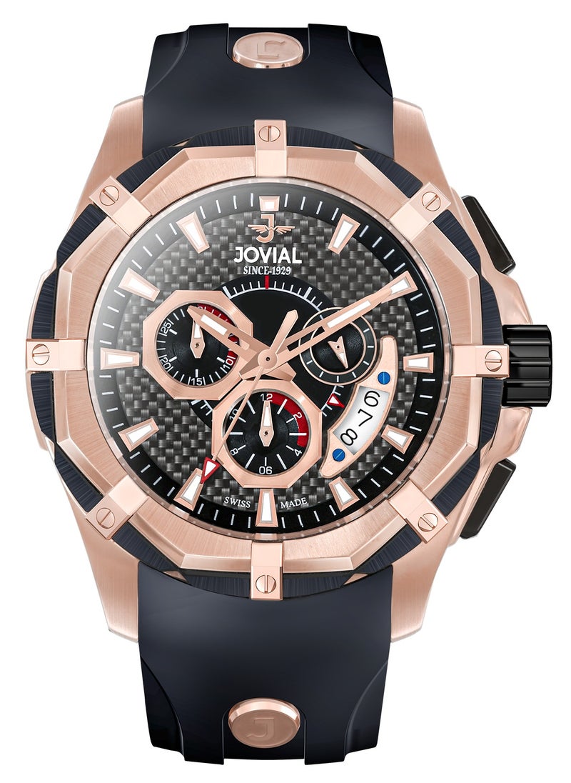JOVIAL  12005GRRC13, Chronograph ,NOVAPRIME: a bold fusion of precision, elegance, and cutting-edge Swiss craftsmanship, designed for those who command time.