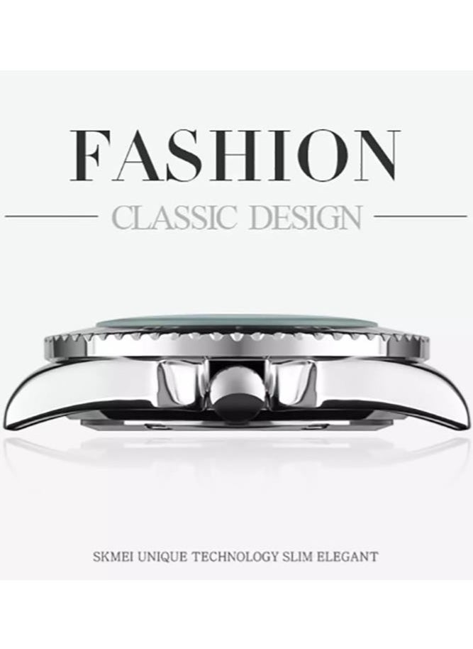Skmei Casual Men Watch Transparent Dial Comfort Nylon Strap Date Display