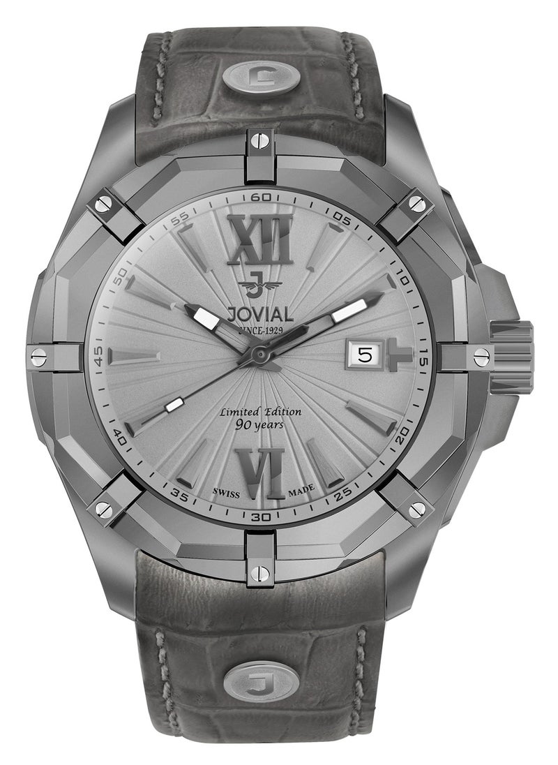 JOVIAL 12020GBLQ60,Quartz, APEX Collection embodies the pinnacle of Swiss craftsmanship, blending bold design and timeless elegance and excellence.