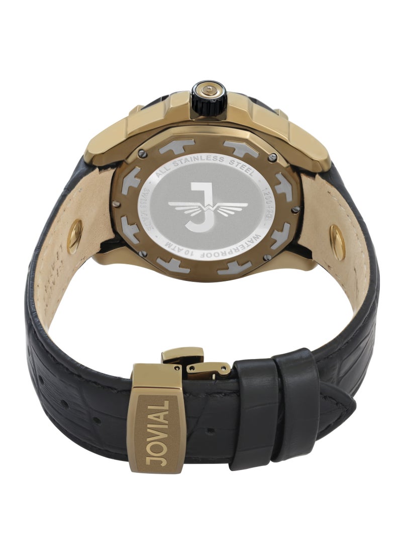 JOVIAL 12042GGLQ13, GMT, MERIDIAN COLLECTION combines precision and global versatility with its GMT function, perfect for those who navigate time across borders.