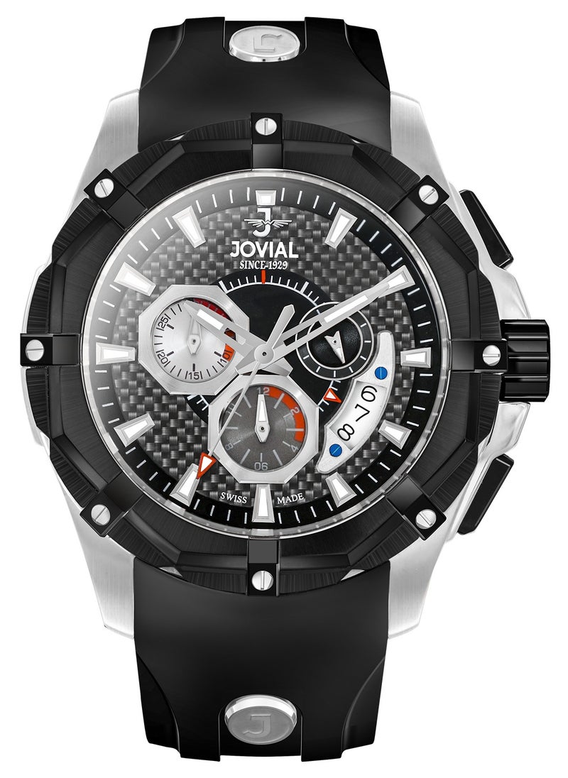 JOVIAL  12007GSRC13,Chronograph ,NOVAPRIME: a bold fusion of precision, elegance, and cutting-edge Swiss craftsmanship, designed for those who command time.