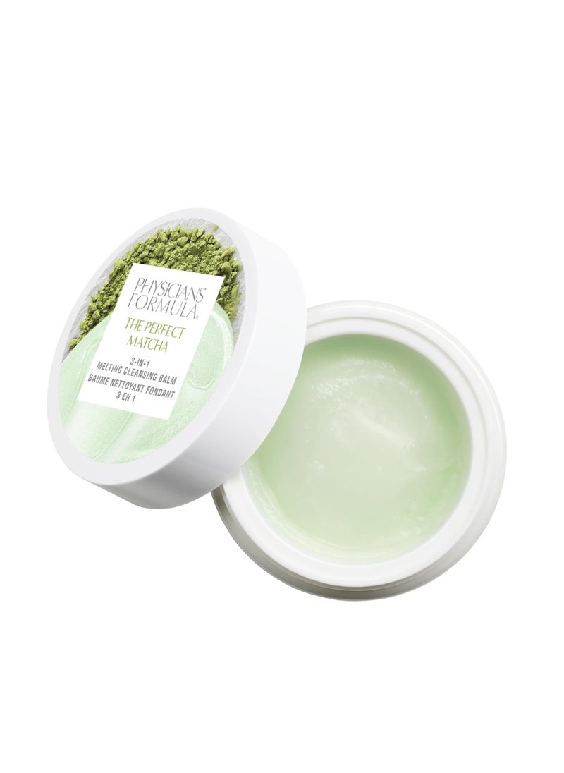 The Ideal Matcha 3 in1 Melting Cleansing Balm Ultra Gentle Make up Cleanser Antioxidant Formula with Matcha Green Tea Bamboo Shoot and Lotus Extract