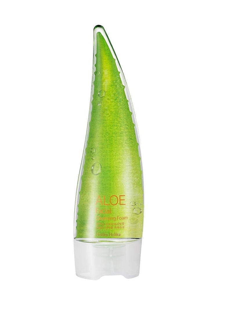 HOLIKA HOLIKA Aloe Facial Cleansing Foam, 5.07 fl.oz.