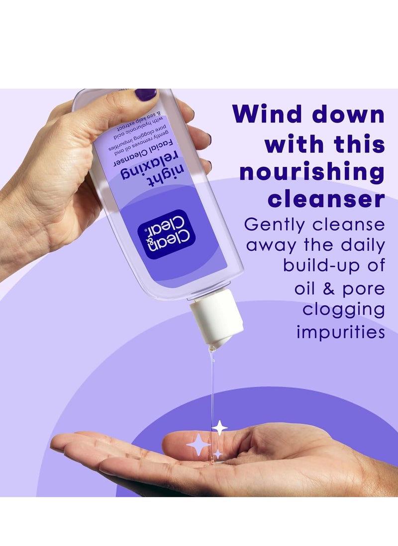 Clean & Clear Night Relaxing Deep Cleaning Face Wash, 8 Fluid Ounce (Packaging May Vary)