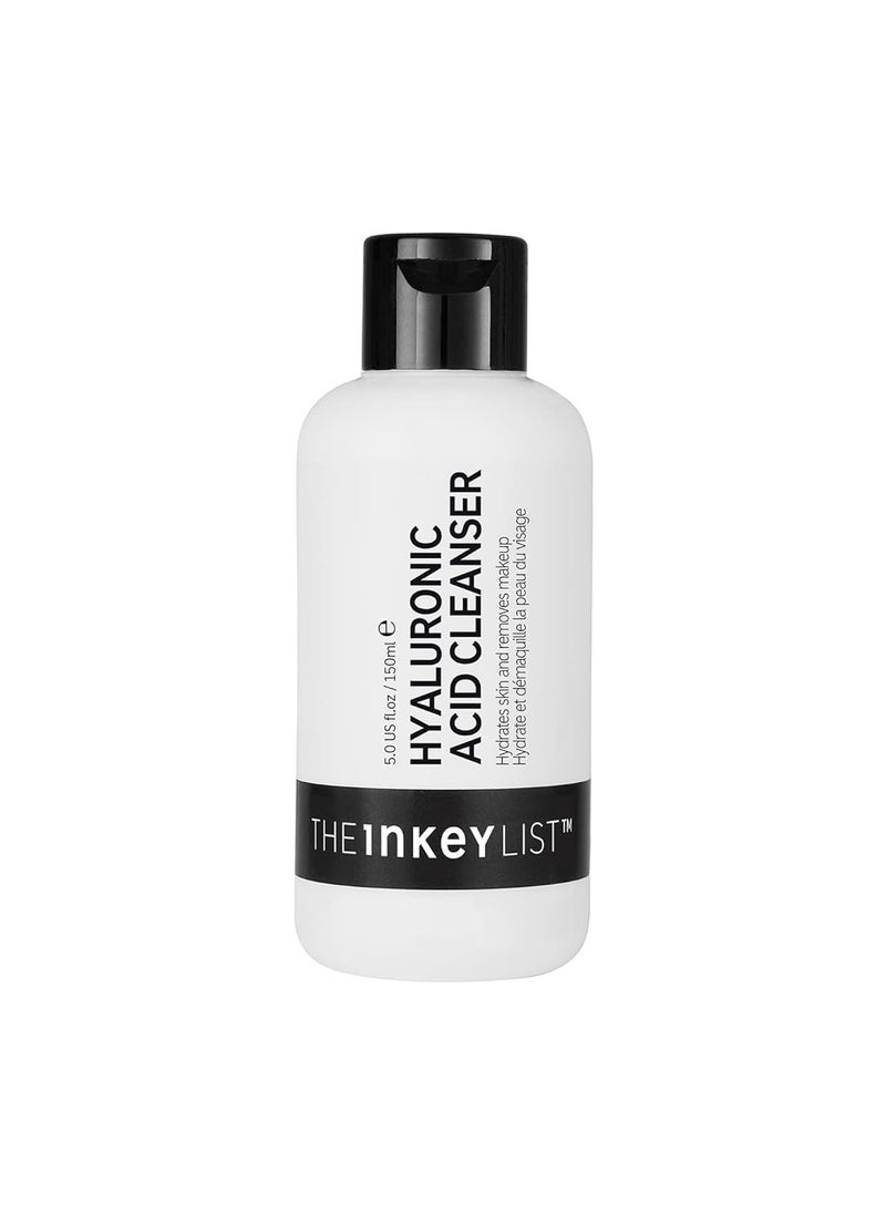 The INKEY List Hyaluronic Acid Cleanser, Daily Hydrating Face Cleanser, Helps Hydrate Skin and Lock In Moisture, Removes Makeup, For All Skin Types, 5 fl oz