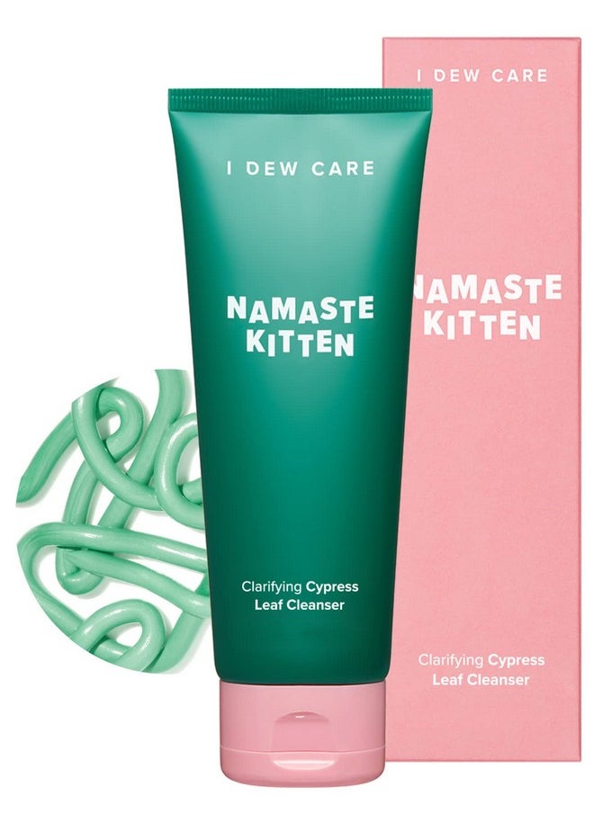 I DEW CARE Korean Acne Face Wash - Namaste Kitten | Clarifying Heartleaf Facial Foam Cleanser | Makeup Cleansing Foam | Korean Skincare, Vegan, Cruelty-free, Paraben-free