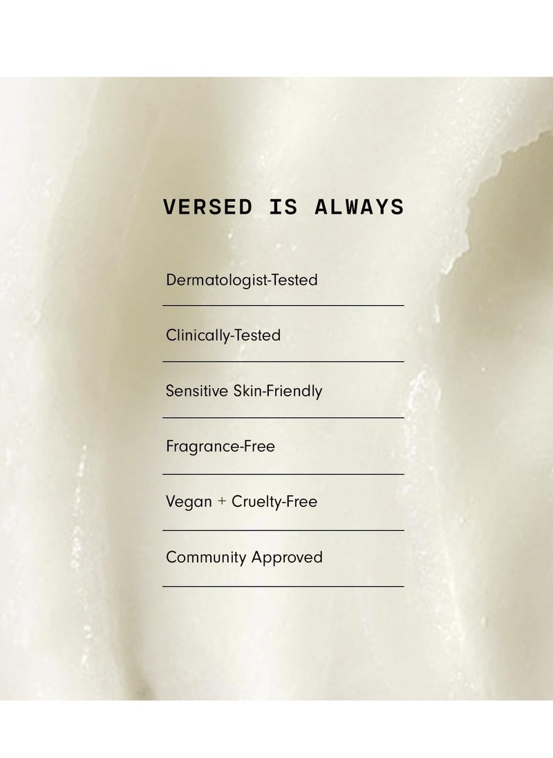Versed Day Dissolve Cleansing Balm, Jumbo - Residue-Free Makeup Remover & Milk Cleanser with Eucalyptus Oil + Vitamin E - Eye Safe Oil Based Balm Cleanser for All Skin Types - Vegan (4.6 Oz)