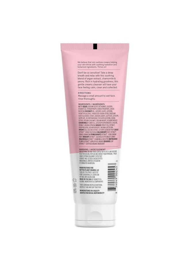 ACURE Seriously Soothing Cleansing Cream | 100% Vegan | For Dry to Sensitive Skin | Peony Extract & Chamomille - Soothes , Hydrates & Cleanses | 4 Fl Oz