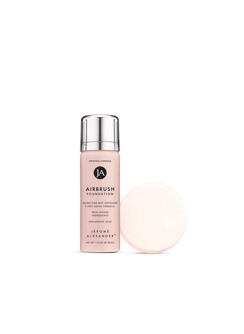 MagicMinerals AirBrush Foundation by Jerome Alexander, Mini Travel Size 1FL Oz, Easy Application Spray Makeup with Anti-aging Ingredients for Smooth Radiant Skin -Medium