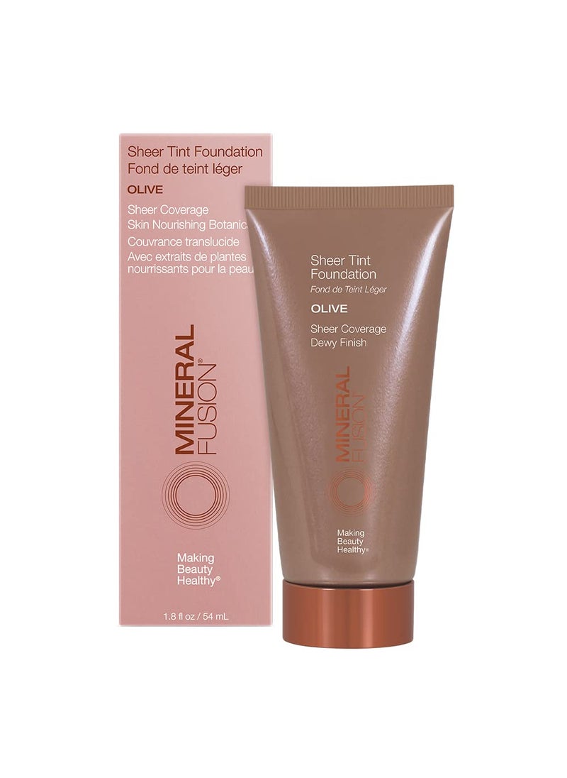 Mineral Fusion Sheer Tint Foundation, Olive, 1.8 Oz