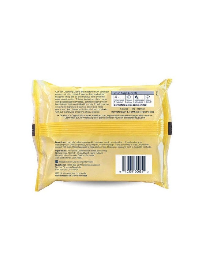 Dickinsons Original Witch Hazel 25 ct (2 pack)