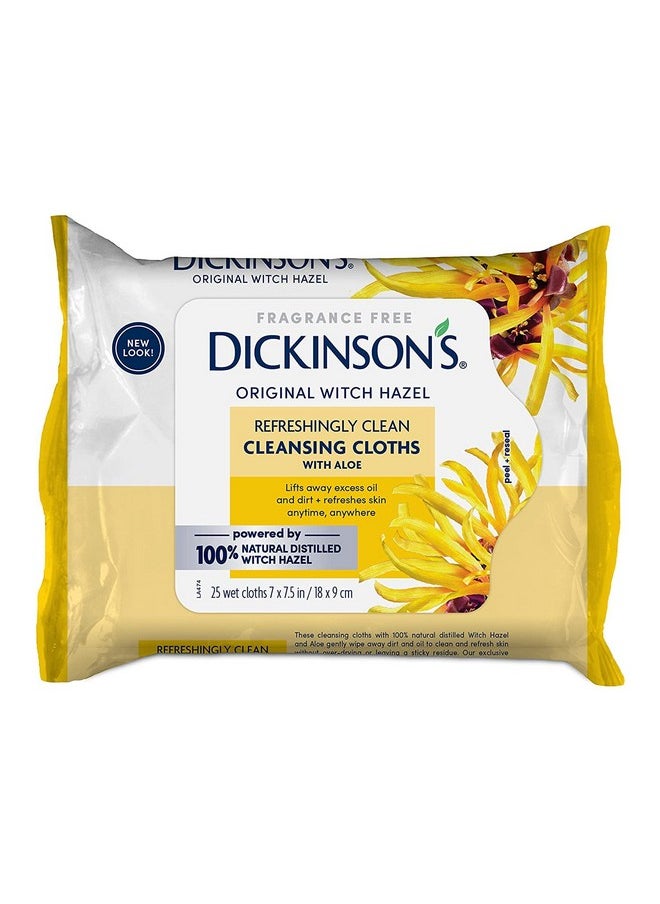 Dickinsons Original Witch Hazel 25 ct (2 pack)