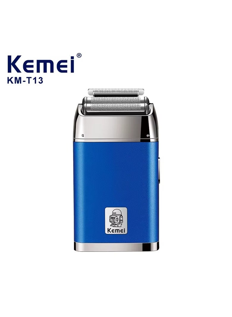 2 IN 1 Electric Foil Shaver for Men – Rechargeable Professional Shaver, Cordless & Washable, Precision Grooming for Smooth Shave blue