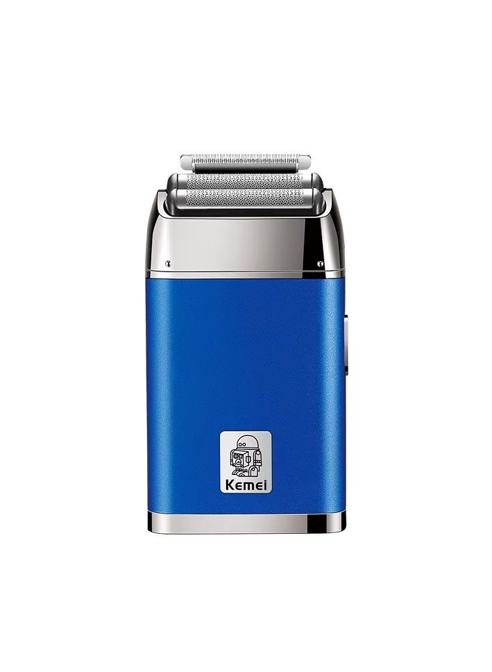 2 IN 1 Electric Foil Shaver for Men – Rechargeable Professional Shaver, Cordless & Washable, Precision Grooming for Smooth Shave blue