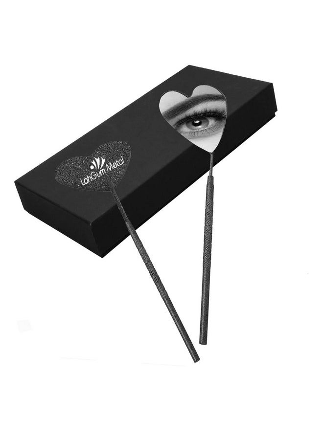 Individual Lash Supplies for Eyelash Extension Mirror Black Glitter Eye Lash Tool for Eyelash Extensions Kit Professional Eyelash Extension Tools Eye Lash Extension Starters Kit Lash Mirror Tool