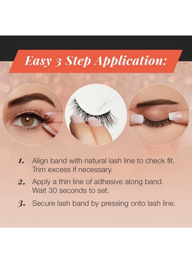 Ardell Naked Lashes 432 Soft, Extra-Lightweight Fibers False Eyelash for Women, Brighter & Rounder Style False Eyelash for Girls, Bendy, Comfy Invisiband Eyelash